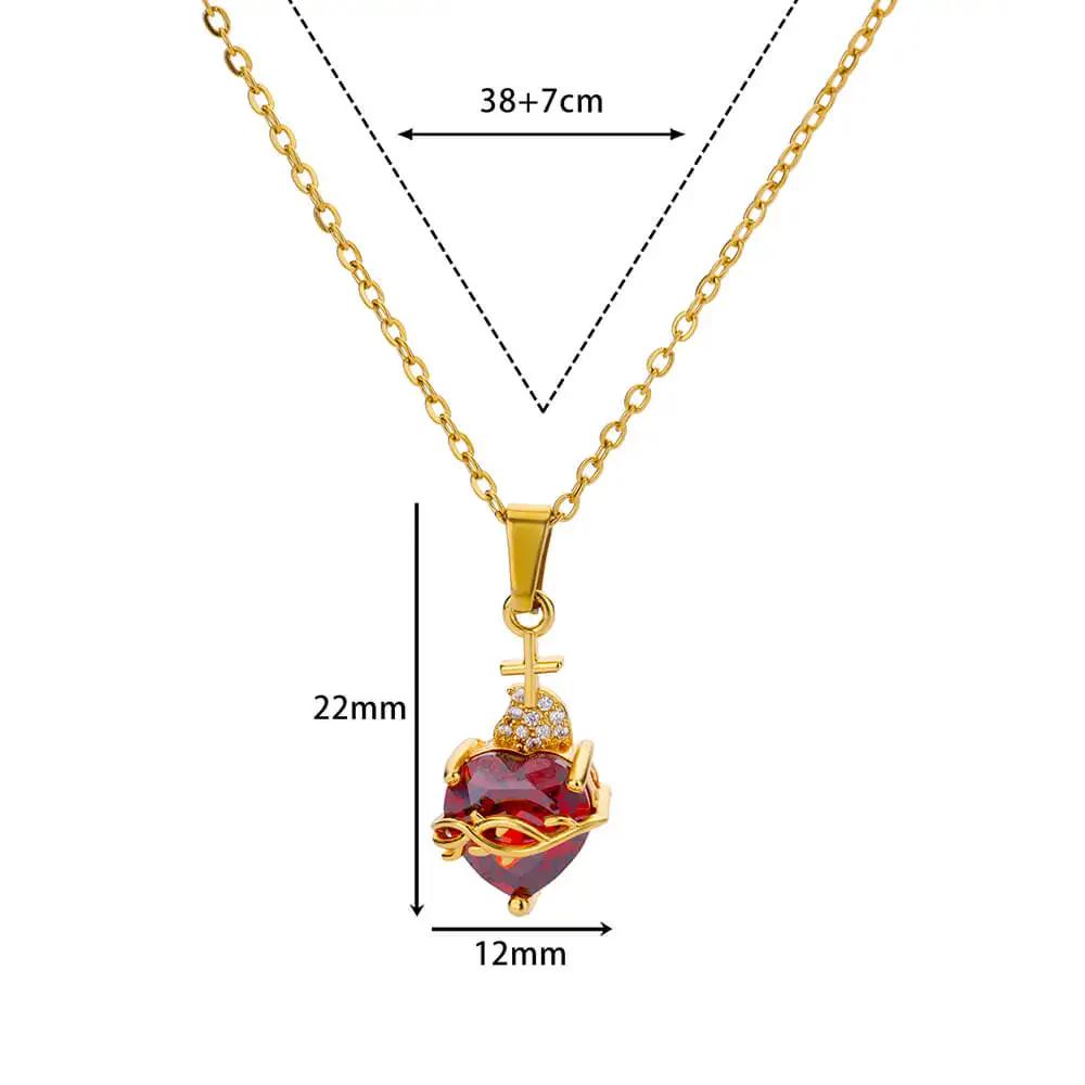 Luxury Pink Zircon Heart Necklace For Women Gothic Sword Go Through Love Choker Elegant Crystal Flower Necklaces Jewelry
Luxury Pink Zircon Heart Necklace For Women Gothic Sword Go Through Love Choker Elegant Crystal Flower Necklaces Jewelry