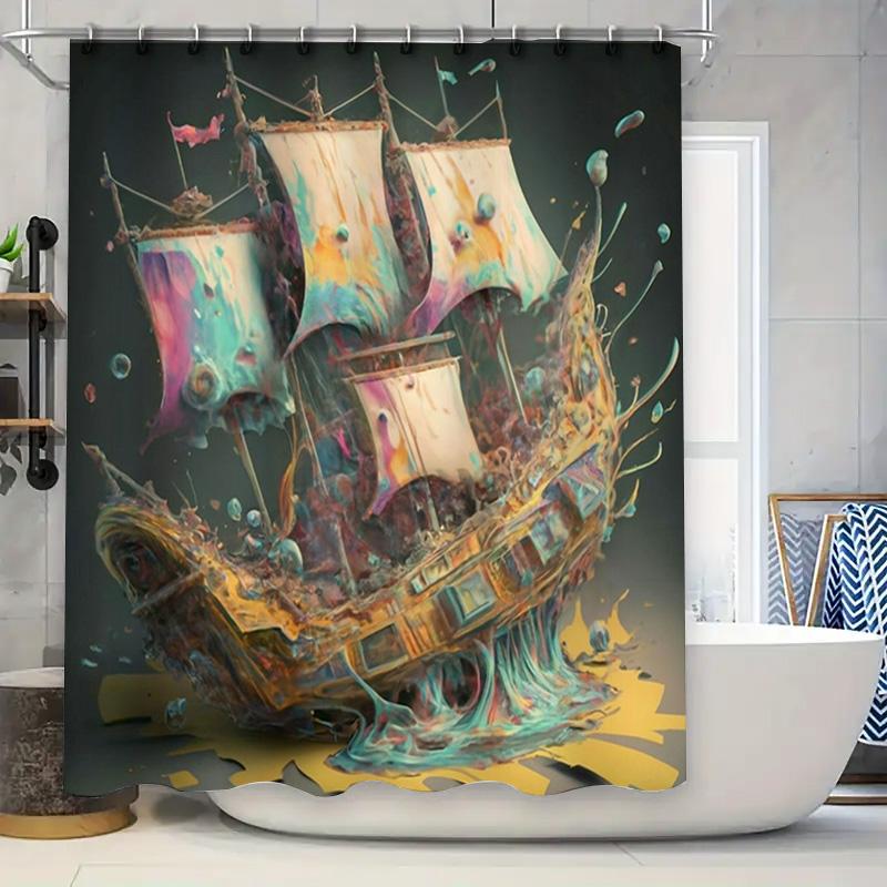 Artistic Sailboat Shower Curtain Waterproof Printed for Bathroom Decor Home Decoration Watermelon Print Bathtub Cover Size 180x2 90x180cm
Artistic Sailboat Shower Curtain Waterproof Printed for Bathroom Decor Home Decoration Watermelon Print Bathtub Cover Size 180x2 90x180cm