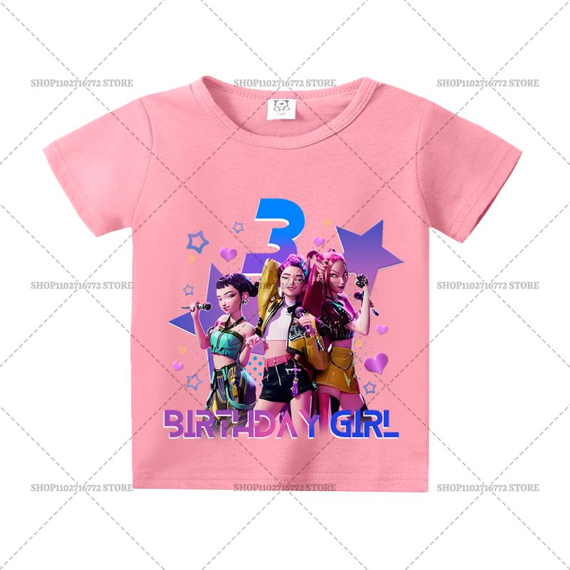 New Kpop Demon Hunters Birthday Number T Shirt Cute Cartoon Girl Party Clothes Toddler Tops Summer Short Sleeve Tees Kids Favors 110
New Kpop Demon Hunters Birthday Number T Shirt Cute Cartoon Girl Party Clothes Toddler Tops Summer Short Sleeve Tees Kids Favors 110