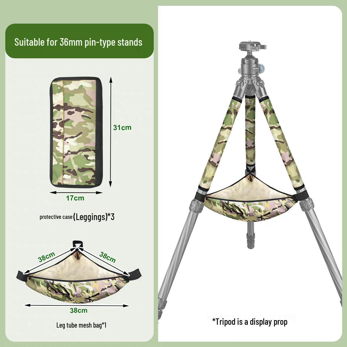 Camouflage Protective Cover for Large Tripod Legs - Anti-slip, Anti-freeze Sleeve with Velcro Fastening
Camouflage Protective Cover for Large Tripod Legs - Anti-slip, Anti-freeze Sleeve with Velcro Fastening