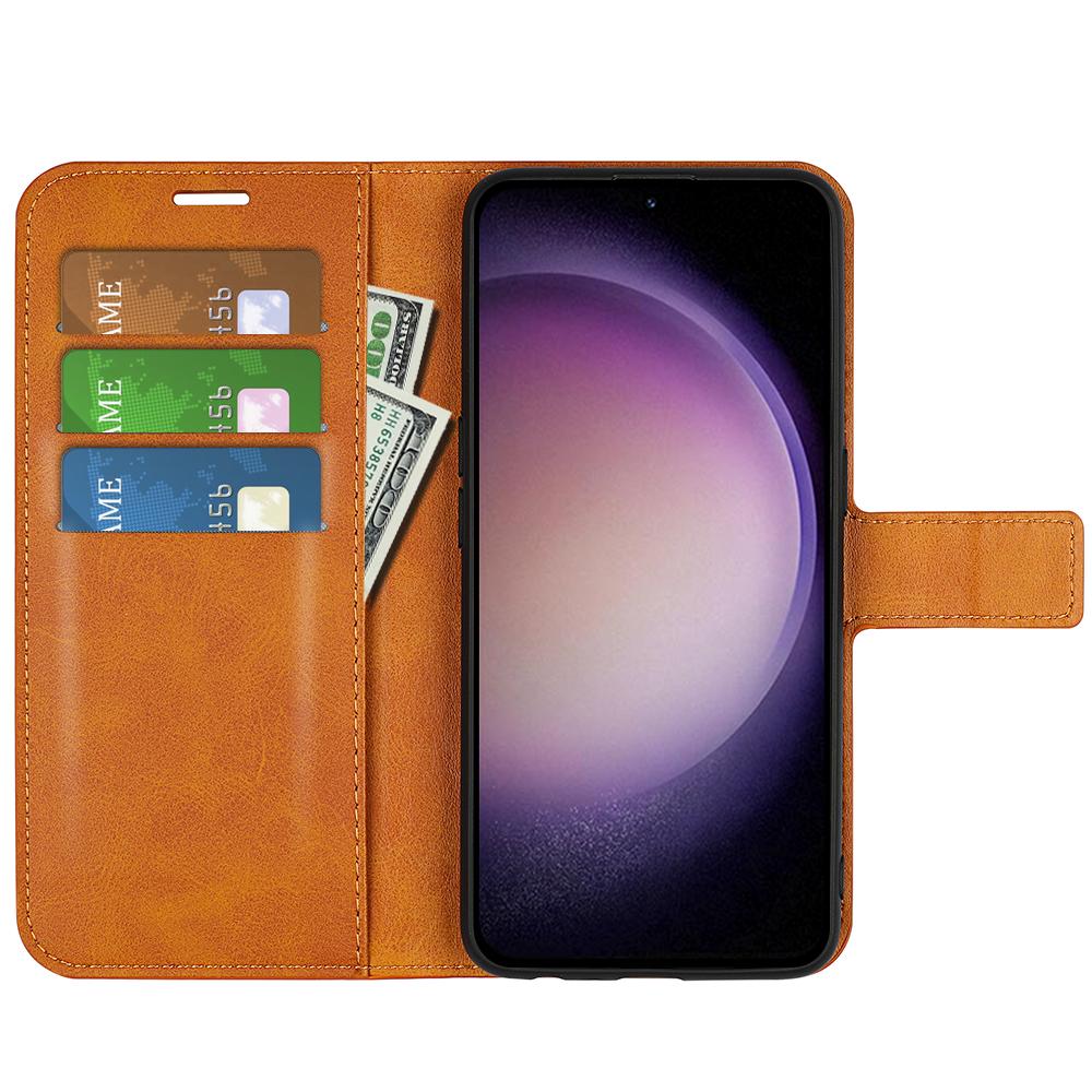 For Samsung Galaxy S23 FE Calf Texture Anti-fall Case PU Leather Wallet Stand Phone Cover Yellow
For Samsung Galaxy S23 FE Calf Texture Anti-fall Case PU Leather Wallet Stand Phone Cover Yellow