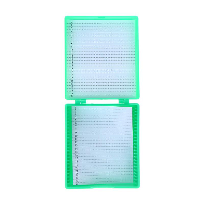 For Prepared Microscope Slides 4 Color Plastic Microscope Glass Slide Box 25pcs Biological Slices Storage Case Holder зелёный
For Prepared Microscope Slides 4 Color Plastic Microscope Glass Slide Box 25pcs Biological Slices Storage Case Holder зелёный