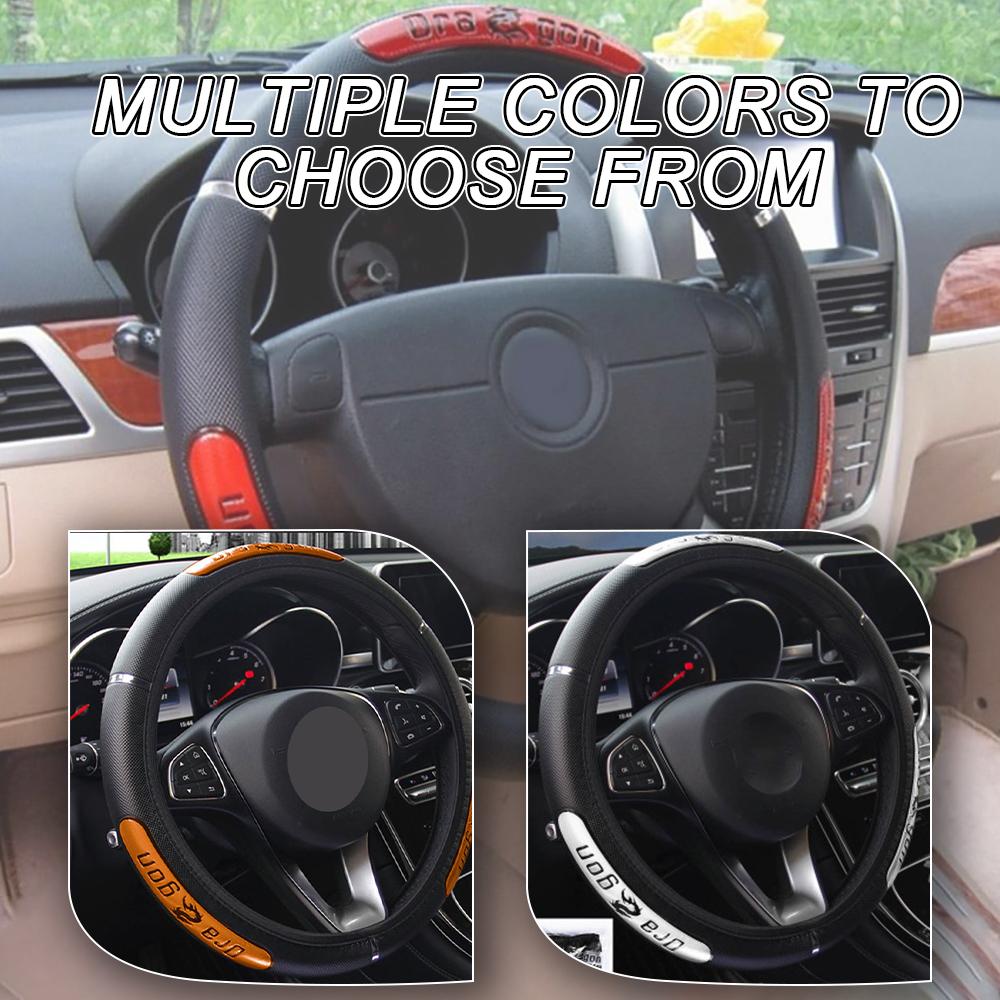 Diameter37-38CM Car Steering Wheel Covers Reflective Faux Leather Elastic China Dragon Design Auto Protector Automobile
Diameter37-38CM Car Steering Wheel Covers Reflective Faux Leather Elastic China Dragon Design Auto Protector Automobile