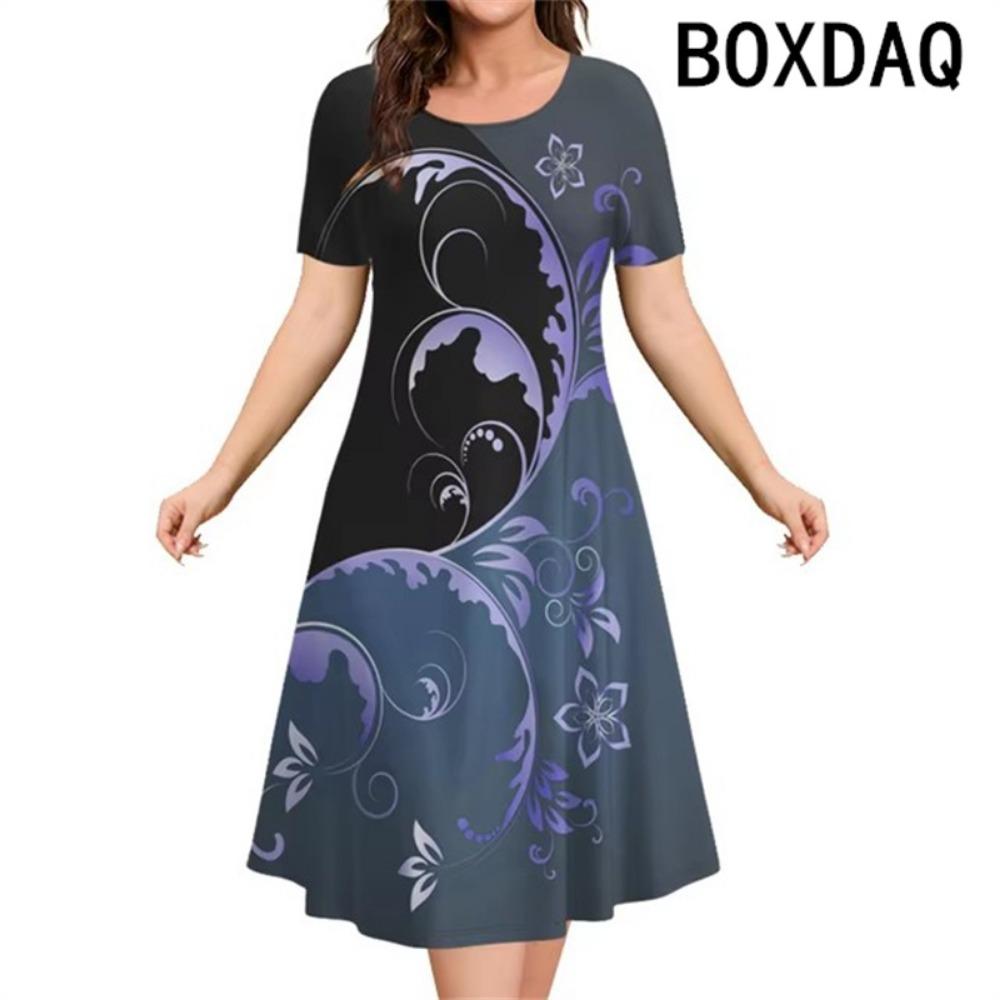 Plus Size Women Dress 3D Flower Pattern Elegant A-Line Dress Fashion Short Sleeve Casual Oversized Loose Pullover Dress Vestidos XL
Plus Size Women Dress 3D Flower Pattern Elegant A-Line Dress Fashion Short Sleeve Casual Oversized Loose Pullover Dress Vestidos XL