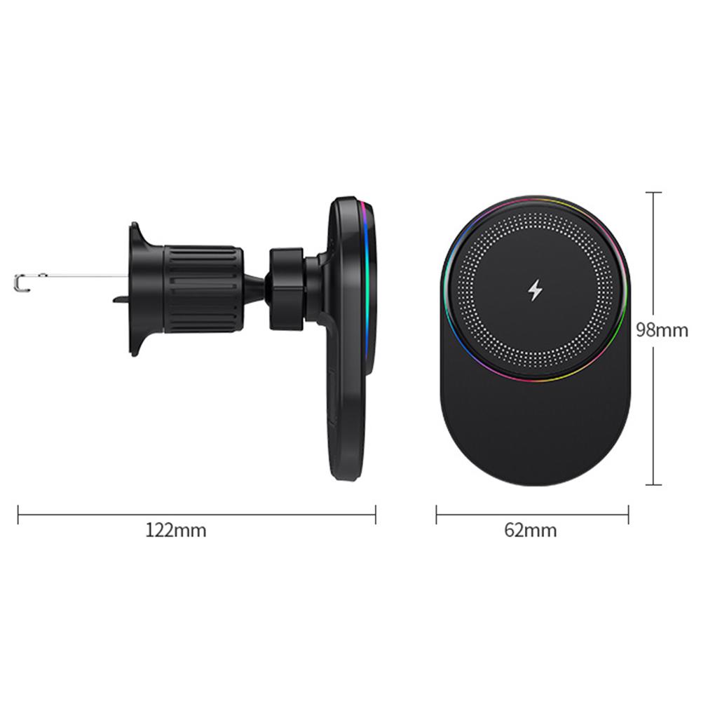 Compatible with MagSafe Magnetic Wireless Charger Car Air Outlet Mount Cell Phone Bracket Holder M58
Compatible with MagSafe Magnetic Wireless Charger Car Air Outlet Mount Cell Phone Bracket Holder M58