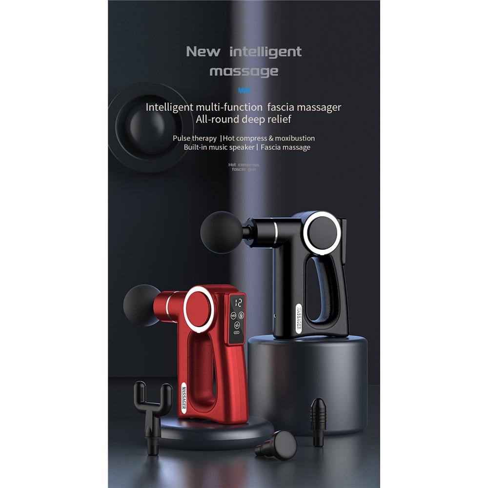 Square Massage Gun High Frequency Heat Pulse Deep Tissue Body Vibration Fascia Gun Sports Fitness Relaxation Muscle Massager black чорний
Square Massage Gun High Frequency Heat Pulse Deep Tissue Body Vibration Fascia Gun Sports Fitness Relaxation Muscle Massager black чорний