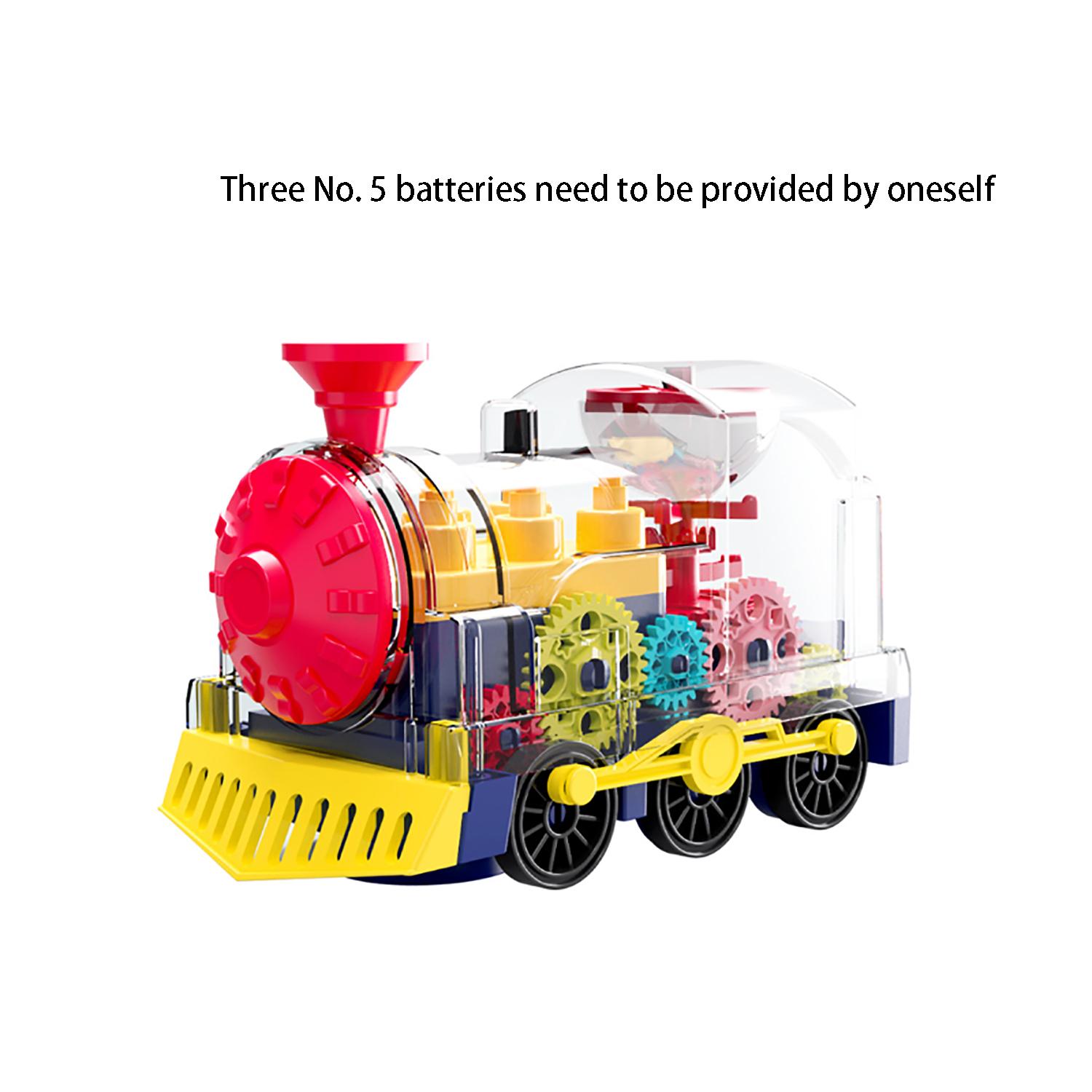Puzzle transparent gear small train, lighting, music, universal walking, children s electric toy car, self-contained battery
Puzzle transparent gear small train, lighting, music, universal walking, children s electric toy car, self-contained battery
