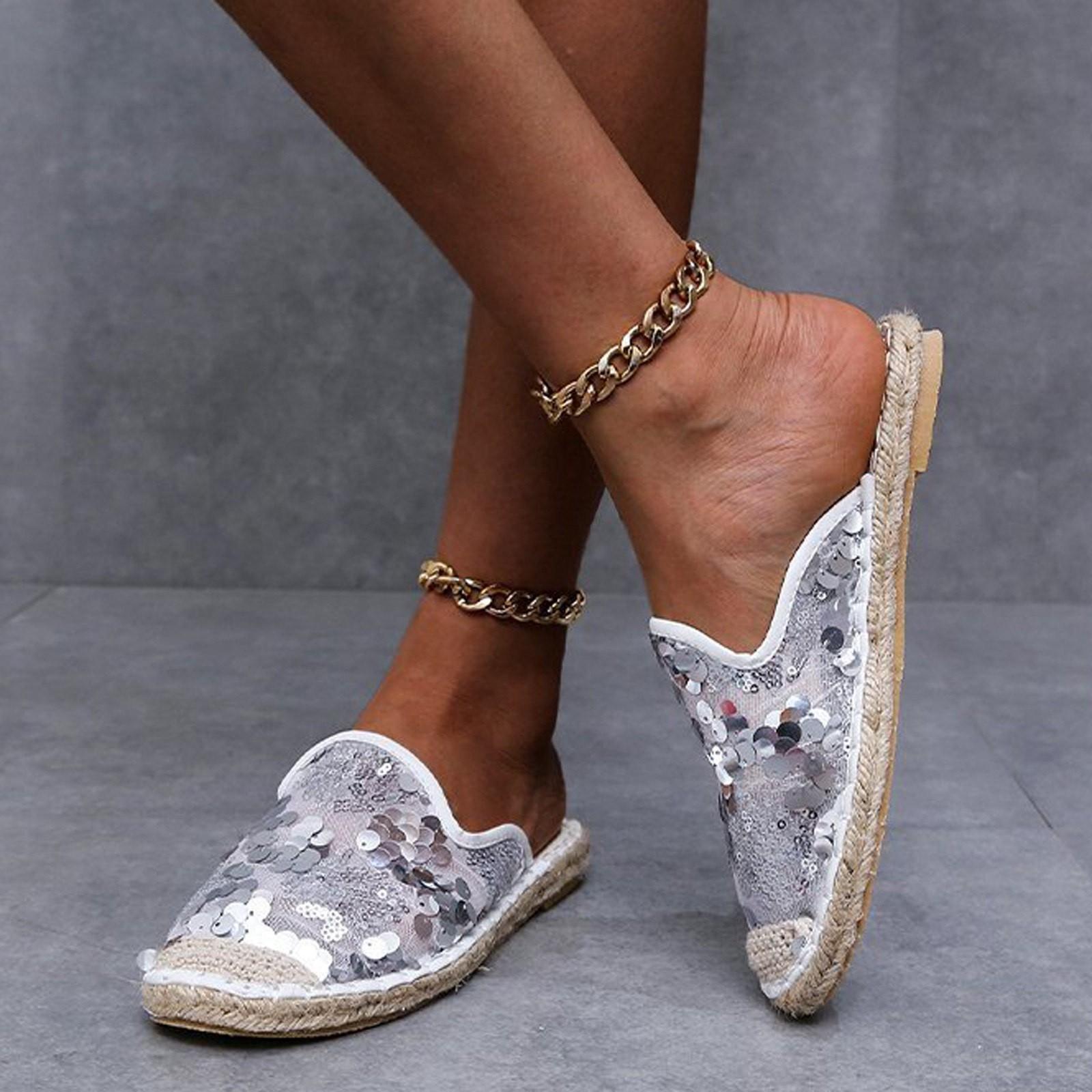 Женские удобные слипоны с закрытым носком на шнуровке и кружевные женские сандалии с пайетками из конопли 39 серебряный
Женские удобные слипоны с закрытым носком на шнуровке и кружевные женские сандалии с пайетками из конопли 39 серебряный