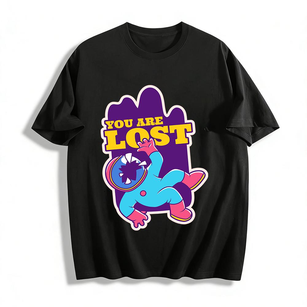 You Are Lost Astronaut Print Casual Tshirt Trendy Loose Fit Space Themed Top For Men Women Pure cotton T-shirt 6XL
You Are Lost Astronaut Print Casual Tshirt Trendy Loose Fit Space Themed Top For Men Women Pure cotton T-shirt 6XL