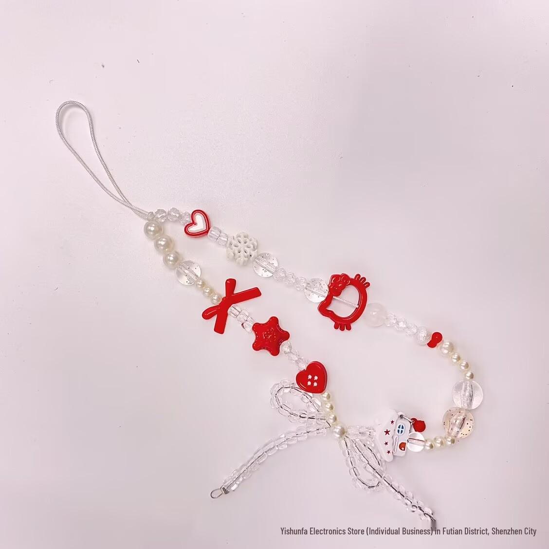 Adorable Red Kitty Phone Lanyard & Wrist Beaded Camera Keychain Charm
Adorable Red Kitty Phone Lanyard & Wrist Beaded Camera Keychain Charm