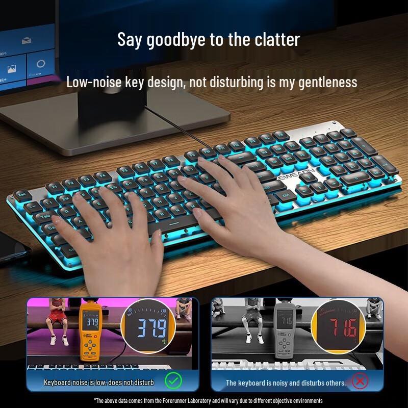 EWEADN Mechanical Feel Silent Wired Keyboard Mouse Headset Combo
EWEADN Mechanical Feel Silent Wired Keyboard Mouse Headset Combo
