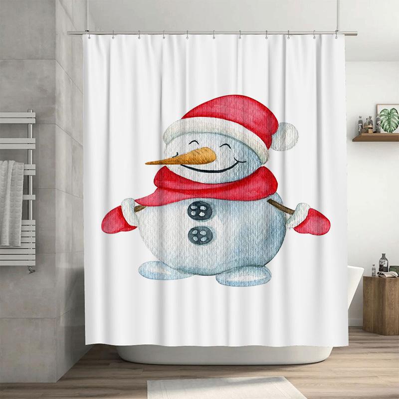Tuniu Cute Snowman Festive Holiday Shower Curtain Waterproof Bathroom Decor Fabric Backdrop W60H190(CM)-1 Pcs
Tuniu Cute Snowman Festive Holiday Shower Curtain Waterproof Bathroom Decor Fabric Backdrop W60H190(CM)-1 Pcs