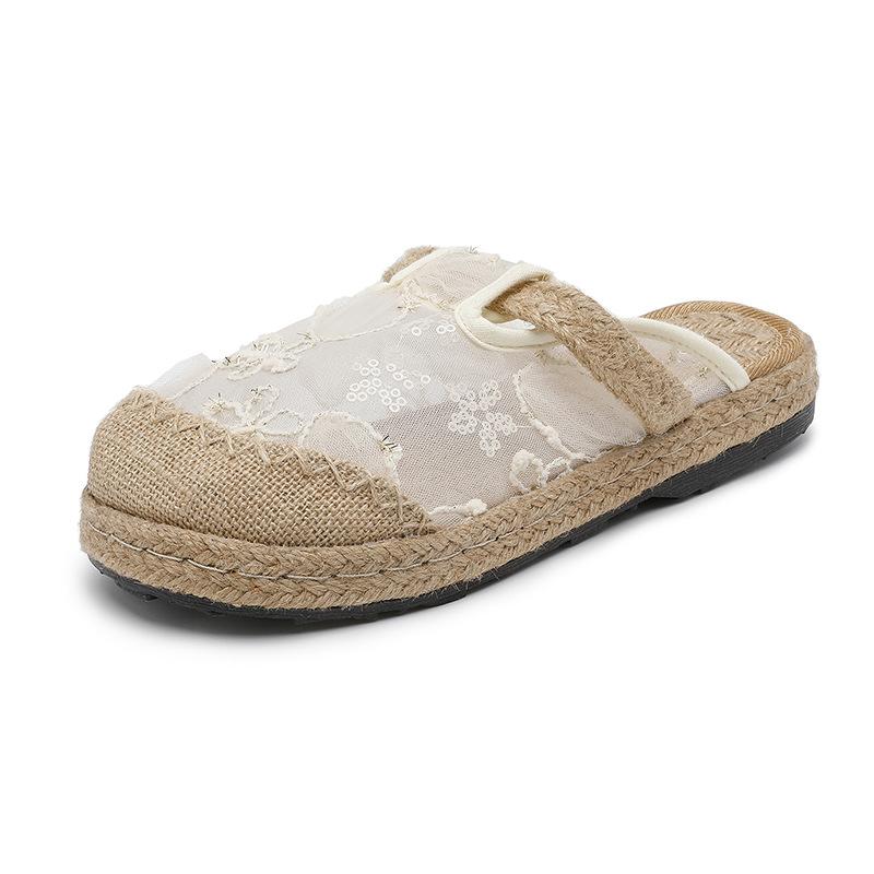 Ethnic style women s shoes simple and elegant small flower embroidery round head cloth slippers women s W summer new mesh retro women s shoes 40
Ethnic style women s shoes simple and elegant small flower embroidery round head cloth slippers women s W summer new mesh retro women s shoes 40