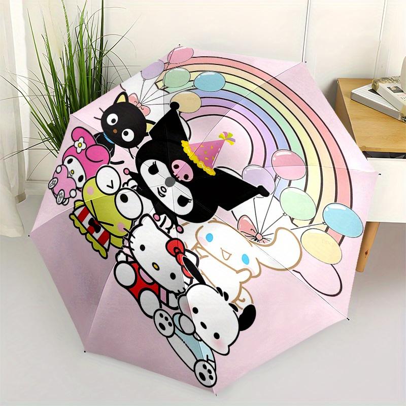 Kuromi, Hello Kitty Automatic Open/Close Umbrella Cute Umbrella with Cute Design, Portable 3 Fold Compact Umbrella for Men & Women, Hallowee
Kuromi, Hello Kitty Automatic Open/Close Umbrella Cute Umbrella with Cute Design, Portable 3 Fold Compact Umbrella for Men & Women, Hallowee