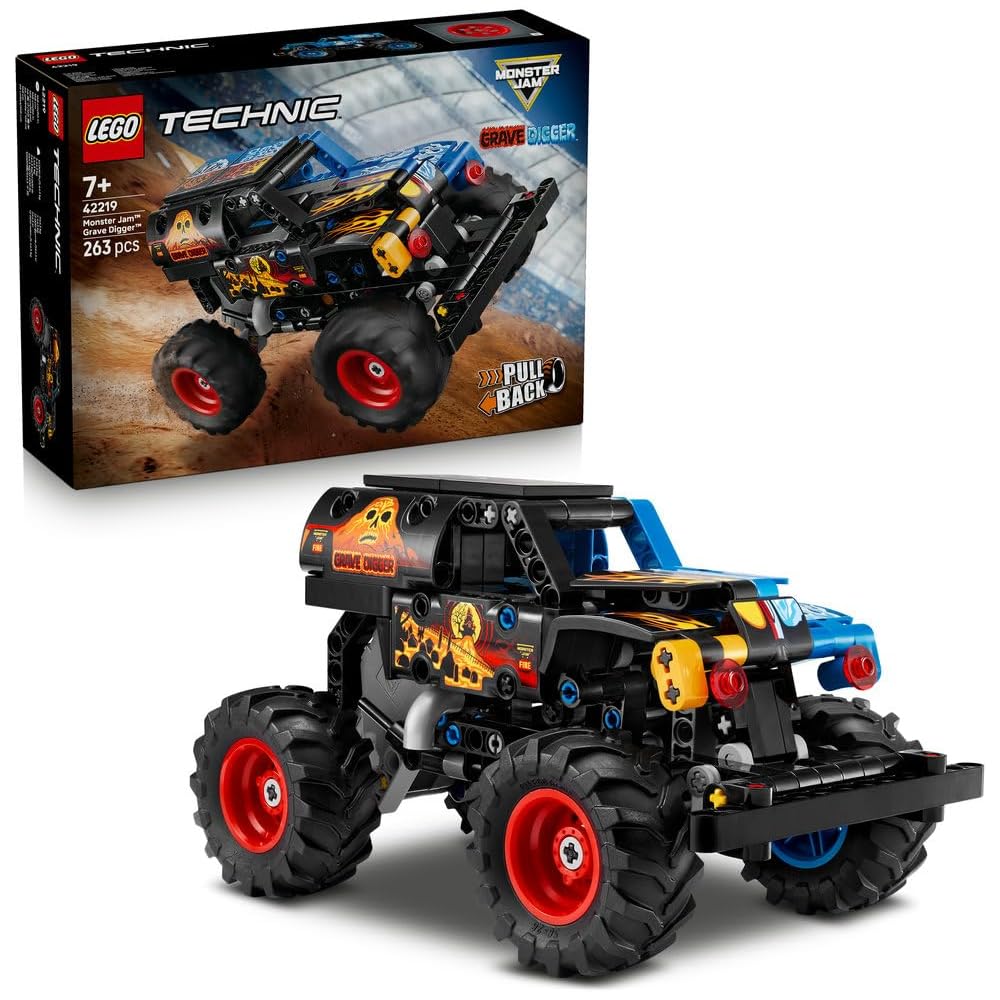 LEGO Technic Monster Jam Grave Digger Fire and Ice Pullback Toy for Kids Ages 7-9 Building Block Set
LEGO Technic Monster Jam Grave Digger Fire and Ice Pullback Toy for Kids Ages 7-9 Building Block Set