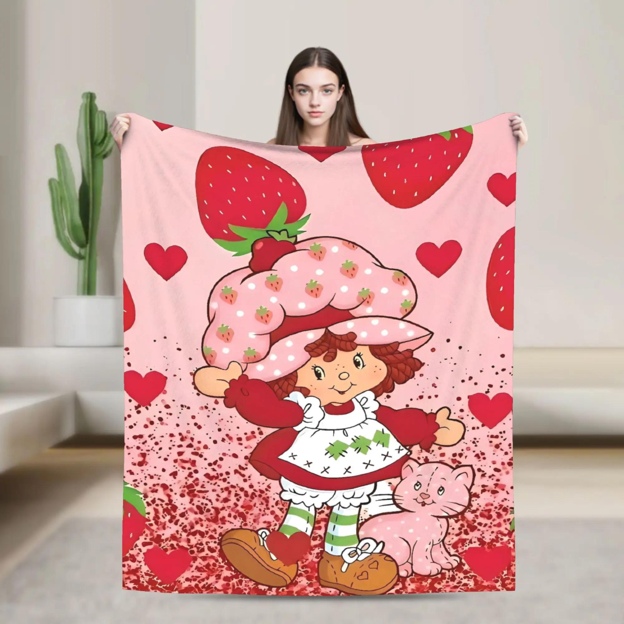 Strawberry Shortcake Warm Plush Throw Blanket for Students Soft Flannel Bedspread Funny Couch Bed Cover Perfect for Sofa or Bed 100x150cm
Strawberry Shortcake Warm Plush Throw Blanket for Students Soft Flannel Bedspread Funny Couch Bed Cover Perfect for Sofa or Bed 100x150cm