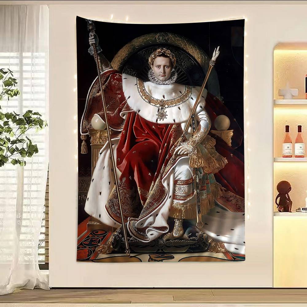 Napoleon Bonaparte Art Colorful Tapestry Wall Hanging Hanging Tarot Hippie Wall Rugs Dorm Wall Art Decor 74x94cm(29x37in)
Napoleon Bonaparte Art Colorful Tapestry Wall Hanging Hanging Tarot Hippie Wall Rugs Dorm Wall Art Decor 74x94cm(29x37in)