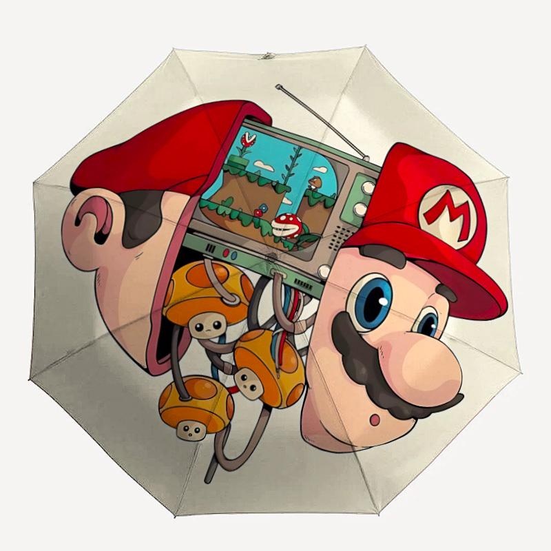 1pc Mario Mushroom Automatic Umbrella 8 Rib Portable Folding Black Iron Frame for Outdoor, Beach, Travel, Beach Umbrella 187
1pc Mario Mushroom Automatic Umbrella 8 Rib Portable Folding Black Iron Frame for Outdoor, Beach, Travel, Beach Umbrella 187