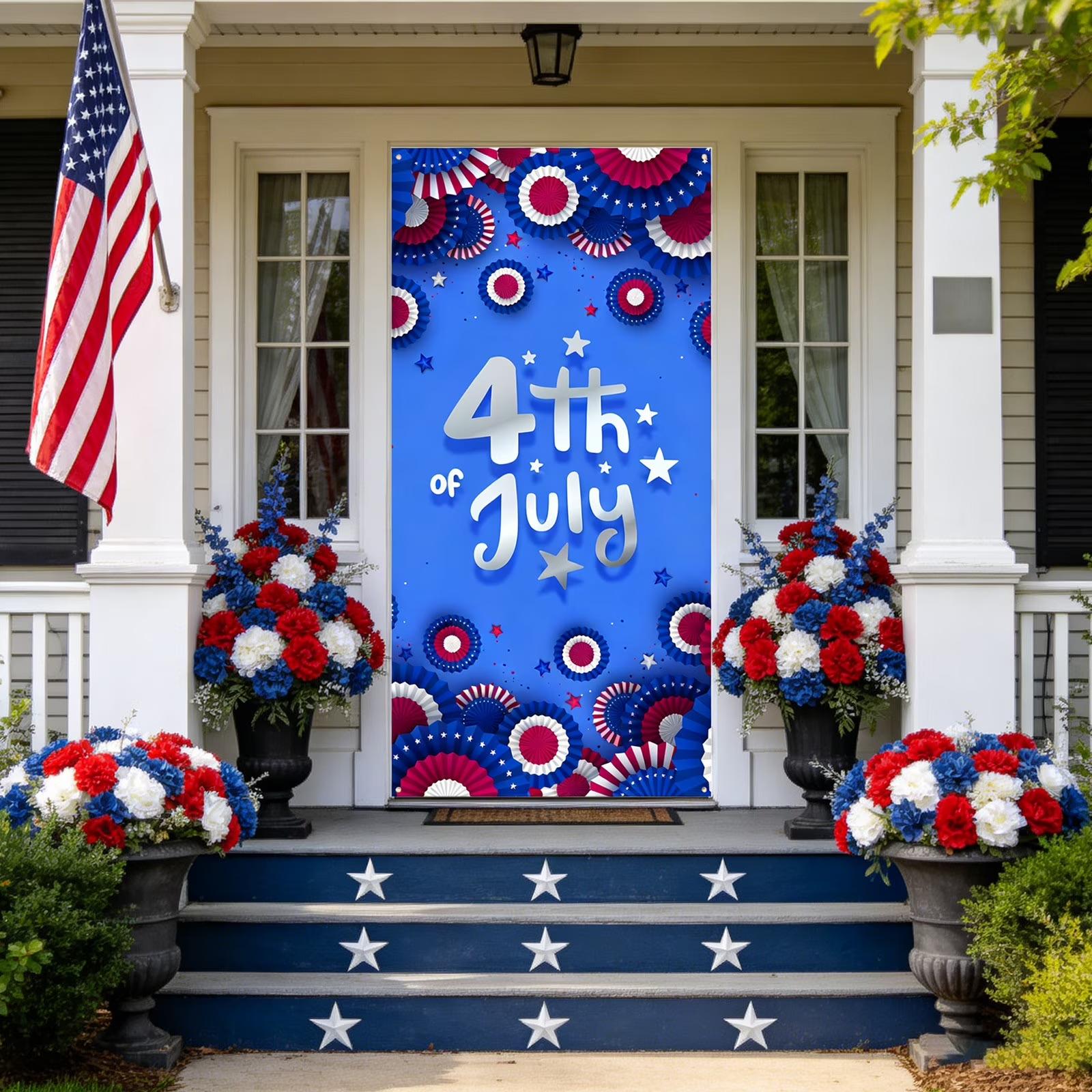Fourth of July Tablecloth Disposable Plastic Table Cover with Happy 4th of July Print for Independence Day Party Decor One Size
Fourth of July Tablecloth Disposable Plastic Table Cover with Happy 4th of July Print for Independence Day Party Decor One Size