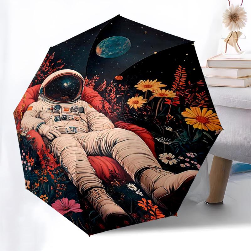 1pc Flower Garden Astronaut Automatic Opening/Closing Umbrella, Portable Folding Design, Outdoor for Fans & Travelers, Ideal Gift for Any Occasion.V09
1pc Flower Garden Astronaut Automatic Opening/Closing Umbrella, Portable Folding Design, Outdoor for Fans & Travelers, Ideal Gift for Any Occasion.V09