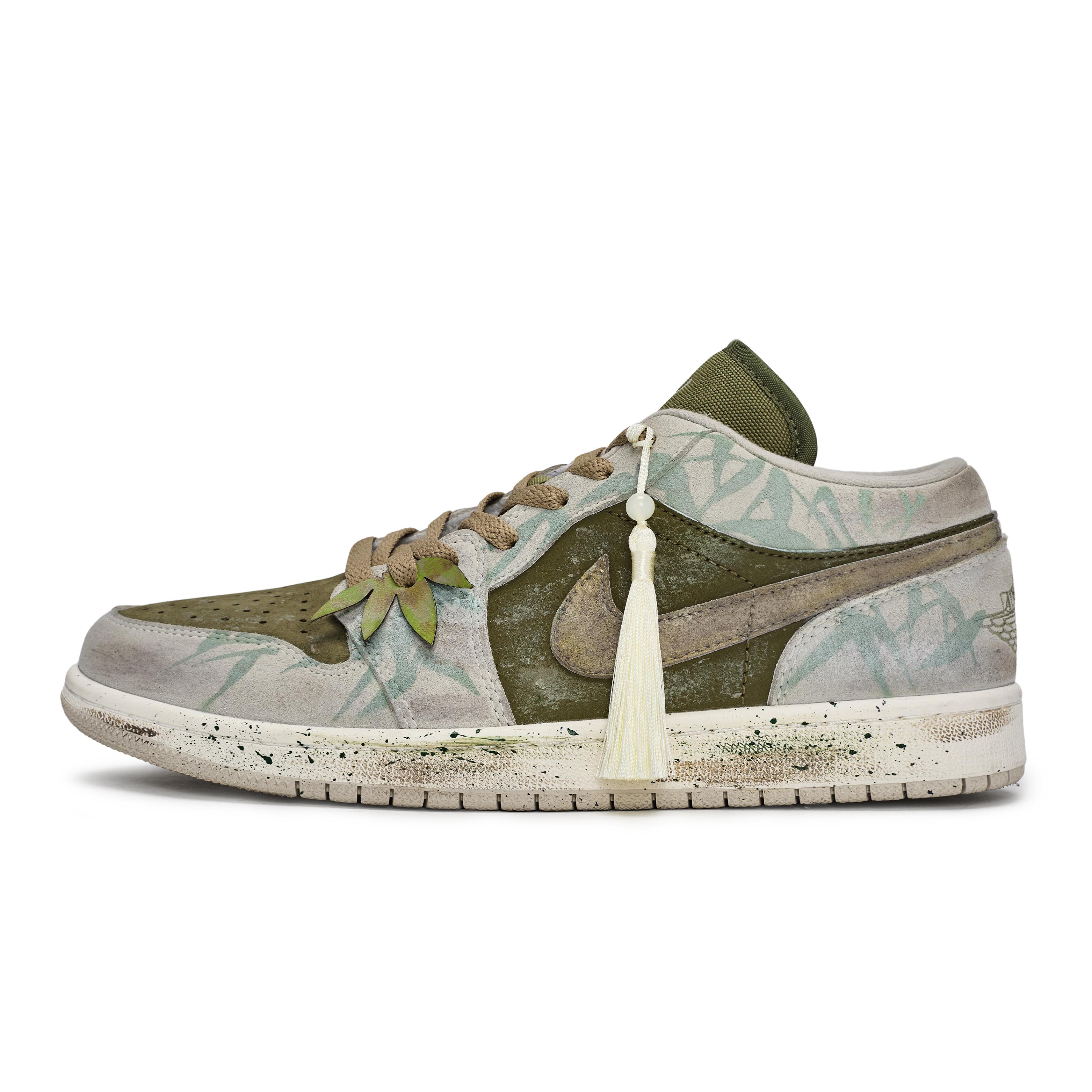 Jordan Air Jordan 1 811 Manufacturing, Bamboo Leaf Interval Low top Vintage Basketball Shoes Unisex Gray Green HV4089-201(Team80-) 45
Jordan Air Jordan 1 811 Manufacturing, Bamboo Leaf Interval Low top Vintage Basketball Shoes Unisex Gray Green HV4089-201(Team80-) 45