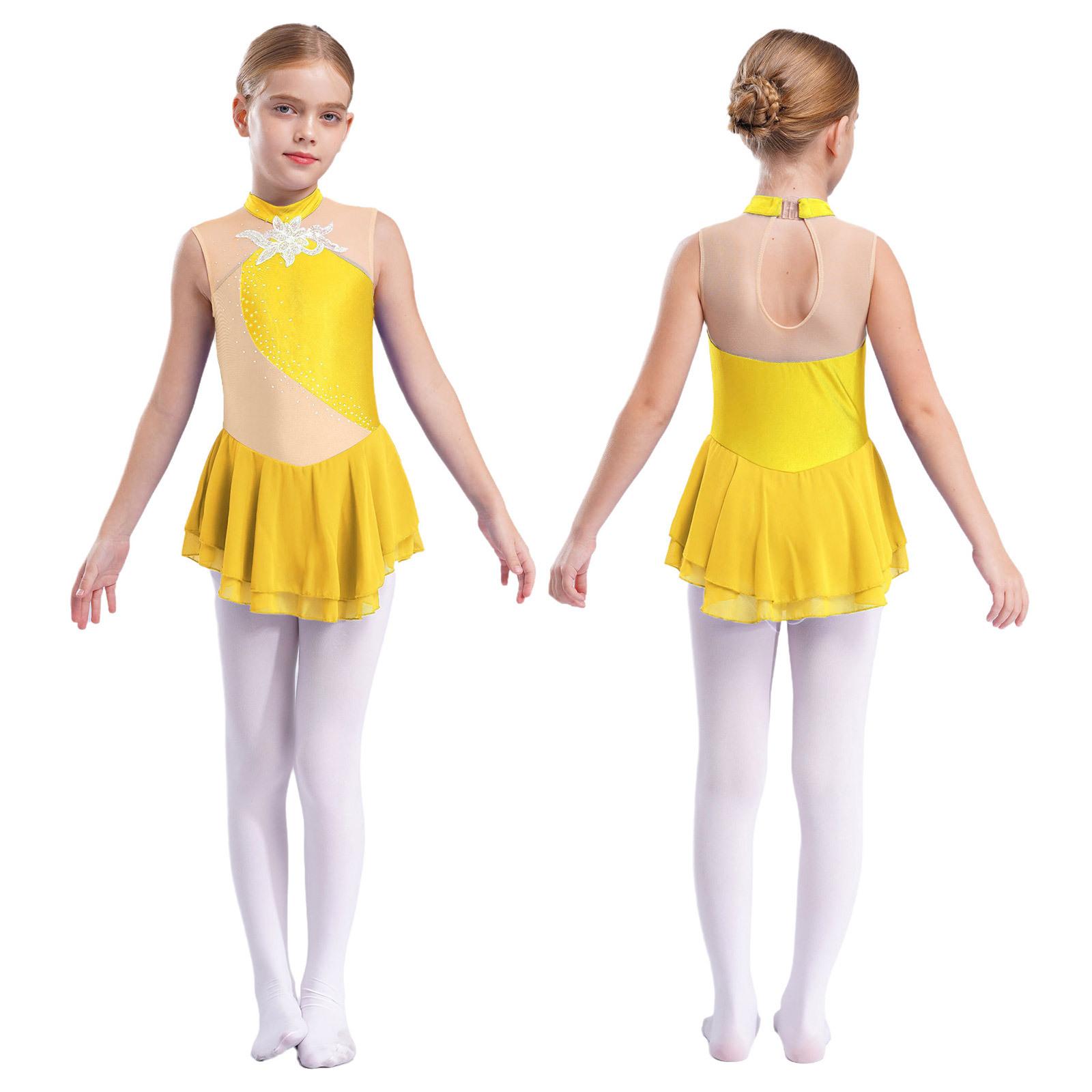 Сукня для фігурного катання на ковзанах для дівчаток Дитяча балетна танцювальна сукня Дитяча гімнастична сукня для ліричного танцю Костюми 9-10 Years жовтий
Сукня для фігурного катання на ковзанах для дівчаток Дитяча балетна танцювальна сукня Дитяча гімнастична сукня для ліричного танцю Костюми 9-10 Years жовтий