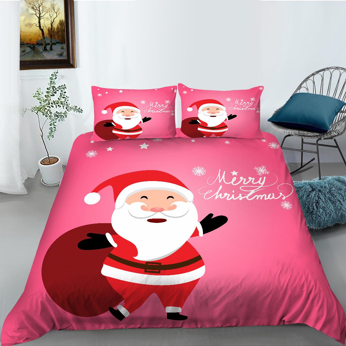 Christmas Series Digital Printing Quilt Cover Pillowcase Two Or Three Piece Holiday Gift Polyester EU single 135*200
Christmas Series Digital Printing Quilt Cover Pillowcase Two Or Three Piece Holiday Gift Polyester EU single 135*200