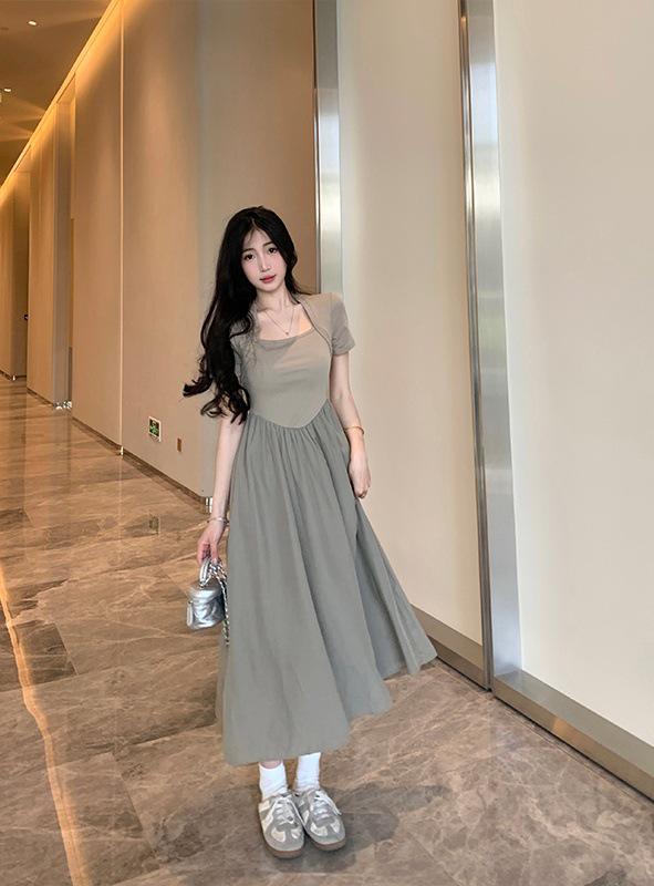 Plus Size Women s High-Waisted Patchwork A-Line Skirt and Tummy Concealing Slimming Dress 4XL (Recommended for 90-100 kg) хакі
Plus Size Women s High-Waisted Patchwork A-Line Skirt and Tummy Concealing Slimming Dress 4XL (Recommended for 90-100 kg) хакі