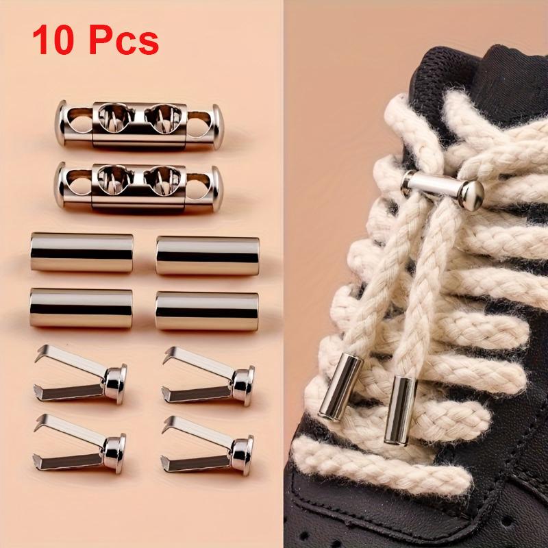 10Pcs No-Tie Shoelace Locks Spring Buckle Adjustable Metal Clips Sturdy Durable No-Install Drawstring Buckles for Hoodies Jacket
10Pcs No-Tie Shoelace Locks Spring Buckle Adjustable Metal Clips Sturdy Durable No-Install Drawstring Buckles for Hoodies Jacket