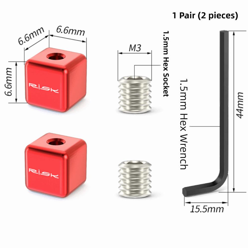 Aluminum Alloy Bike Cable End Caps Cube Bicycle Cable Crimps Bike Cable Tip Set Bike Workshop червоний
Aluminum Alloy Bike Cable End Caps Cube Bicycle Cable Crimps Bike Cable Tip Set Bike Workshop червоний