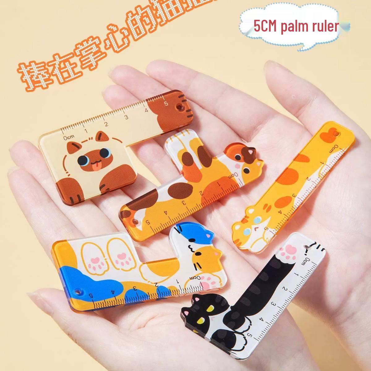 Student Cute Cat Ruler Set: Mini Acrylic Rulers with Small Pendant 7*1.8 cm
Student Cute Cat Ruler Set: Mini Acrylic Rulers with Small Pendant 7*1.8 cm