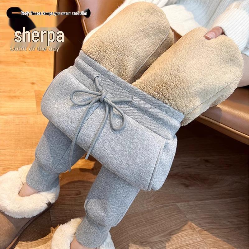 Women s Lambswool Fleece-Lined Plus Size Sweatpants for Autumn/Winter – Thick, Cozy, and Petite-Fit Warm Cotton Pants. S
Women s Lambswool Fleece-Lined Plus Size Sweatpants for Autumn/Winter – Thick, Cozy, and Petite-Fit Warm Cotton Pants. S