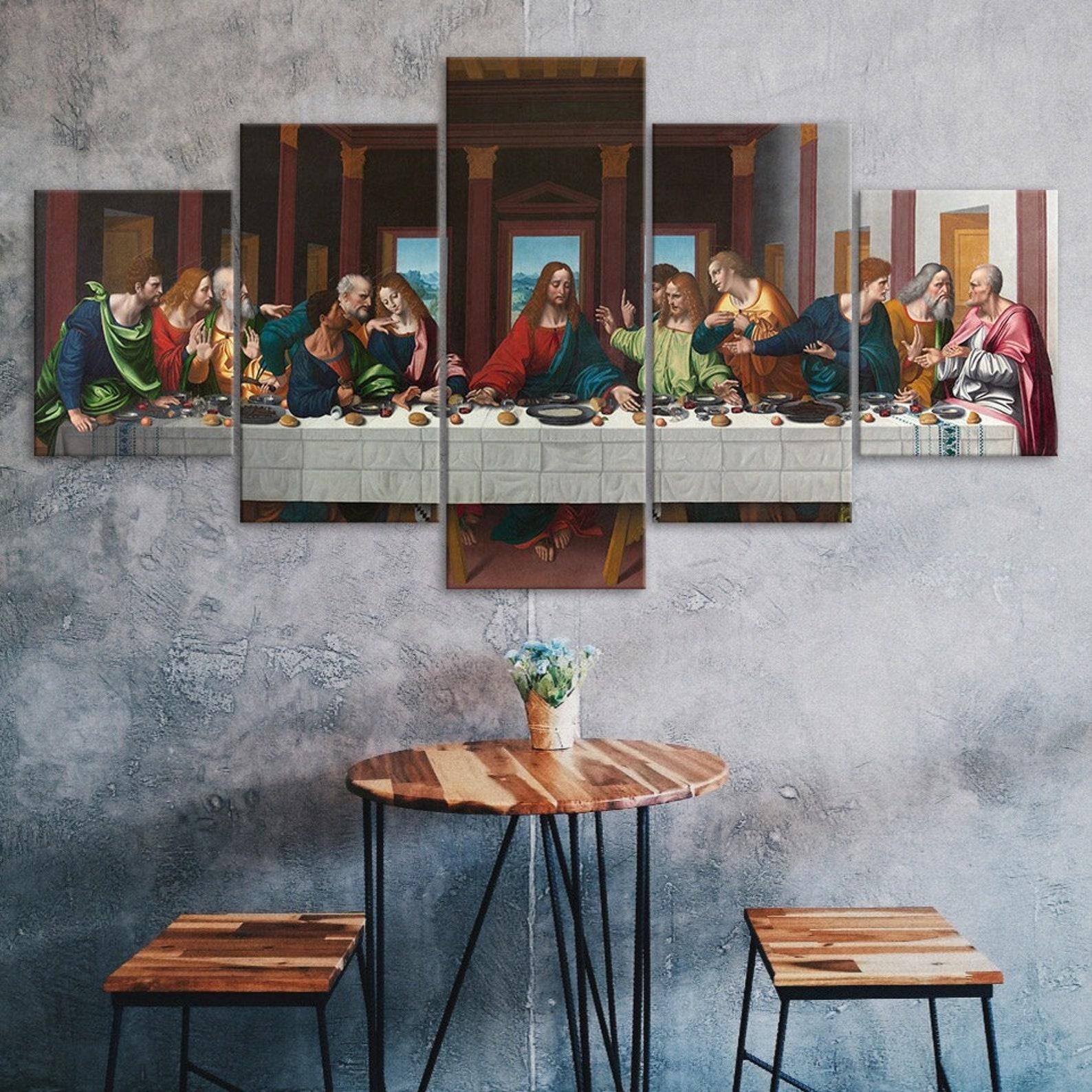 The Last Supper Of Jesus Christ Painting 5 Piece Five Panel Wall Canvas Print Modern Art Poster Picture Home Decor Gift For Him Her 20X35 20X45 20X55CM
The Last Supper Of Jesus Christ Painting 5 Piece Five Panel Wall Canvas Print Modern Art Poster Picture Home Decor Gift For Him Her 20X35 20X45 20X55CM