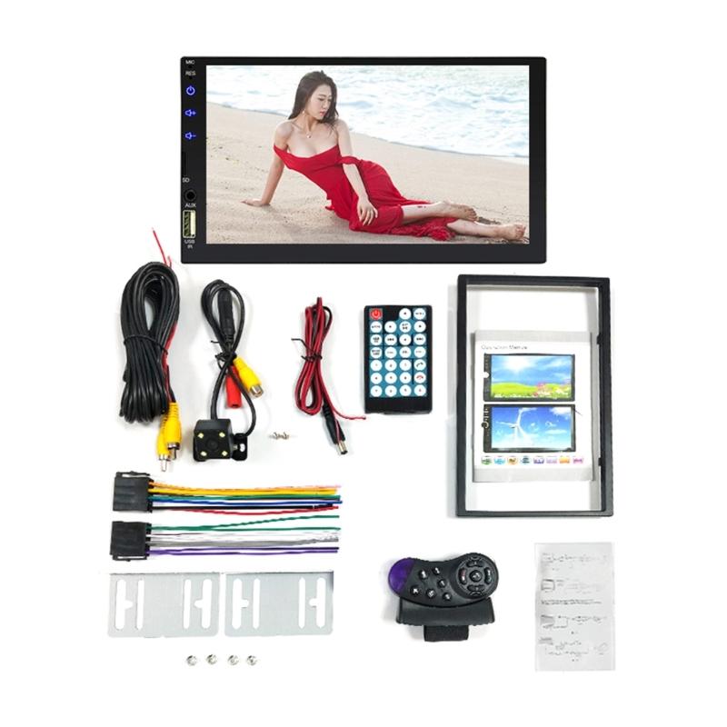 Автомобильный монитор, камера заднего вида, 7-дюймовый экран, радио, MP5-плеер, мультимедийный плеер, аудиосистема с поддержкой Bluetooth, аксессуары.
Автомобильный монитор, камера заднего вида, 7-дюймовый экран, радио, MP5-плеер, мультимедийный плеер, аудиосистема с поддержкой Bluetooth, аксессуары.