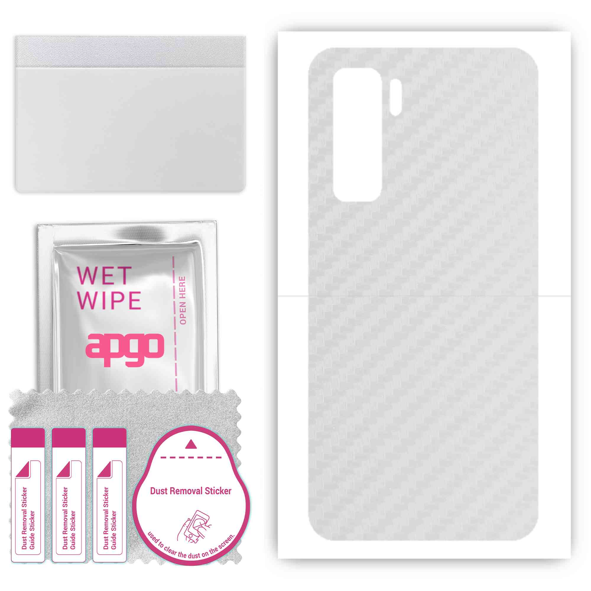 apgo Захисна наклейка Skin для задньої панелі, сумісна з Huawei P40 lite 5G, Wrap Film, Foil, Vinyl - Pattern Transparent Carbon
apgo Захисна наклейка Skin для задньої панелі, сумісна з Huawei P40 lite 5G, Wrap Film, Foil, Vinyl - Pattern Transparent Carbon