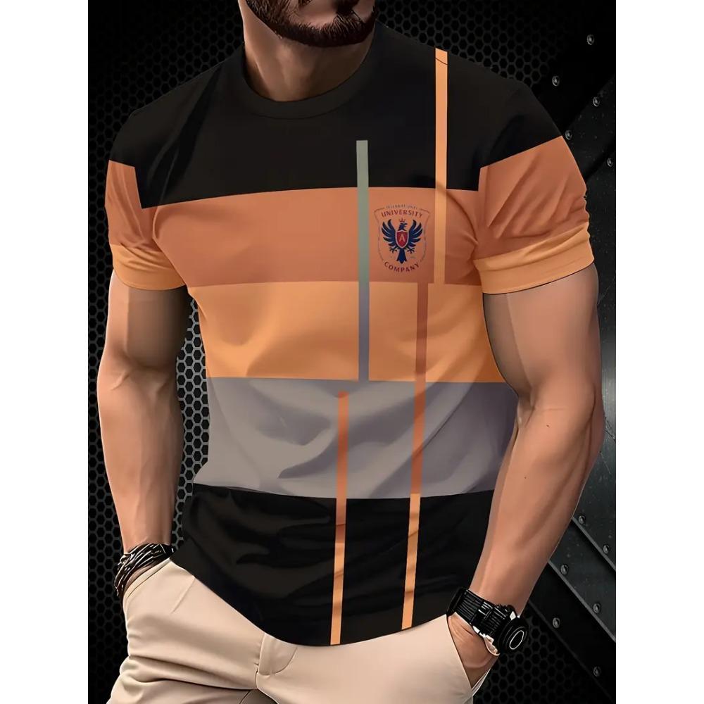 Футболка мужская уличная летняя с круглым вырезом и коротким рукавом, с полосатым принтом, свободная уличная футболка, мужская одежда больших размеров S
Футболка мужская уличная летняя с круглым вырезом и коротким рукавом, с полосатым принтом, свободная уличная футболка, мужская одежда больших размеров S