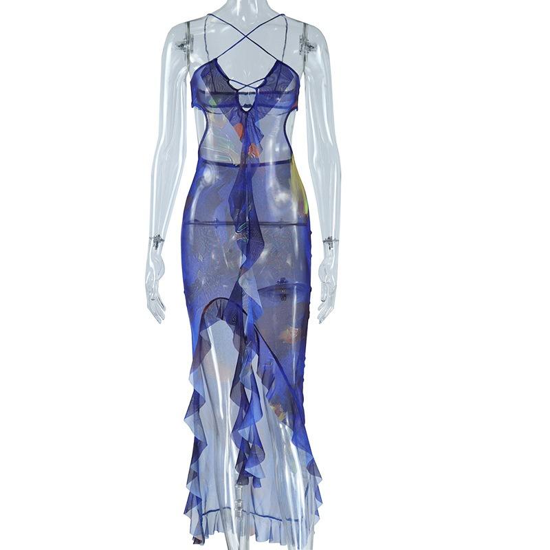 Женское сексуальное платье-халтер без рукавов с принтом, ажурное платье с оборками, жакет средней длины, нестандартное платье L синий
Женское сексуальное платье-халтер без рукавов с принтом, ажурное платье с оборками, жакет средней длины, нестандартное платье L синий