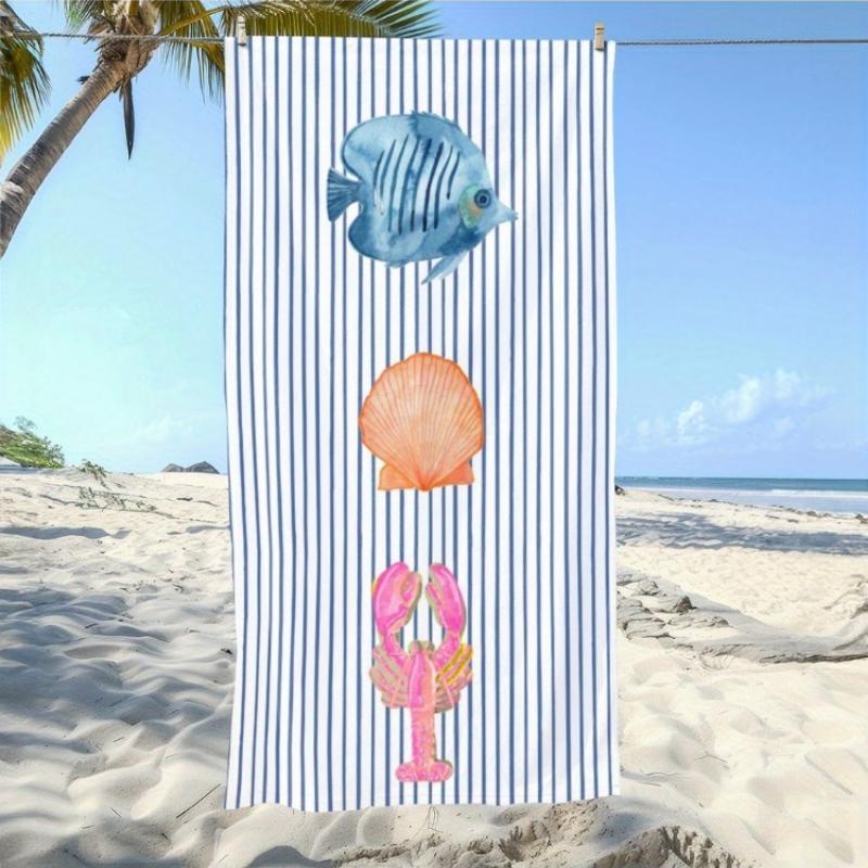 Coastal Marine Life Striped Beach Towel Patterned Sunscreen And Windproof Suitable For Swimming Pool Camping Travel Blanket W40*H60(CM)
Coastal Marine Life Striped Beach Towel Patterned Sunscreen And Windproof Suitable For Swimming Pool Camping Travel Blanket W40*H60(CM)