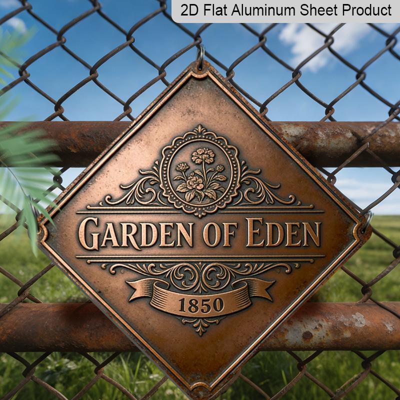 2D Flat - Garden of Eden Theme Vintage Metal Aluminum Sign | Wall-mounted, Suitable for Garden, Courtyard, Balcony, Sunroom, Living Room, and 20*20cm
2D Flat - Garden of Eden Theme Vintage Metal Aluminum Sign | Wall-mounted, Suitable for Garden, Courtyard, Balcony, Sunroom, Living Room, and 20*20cm