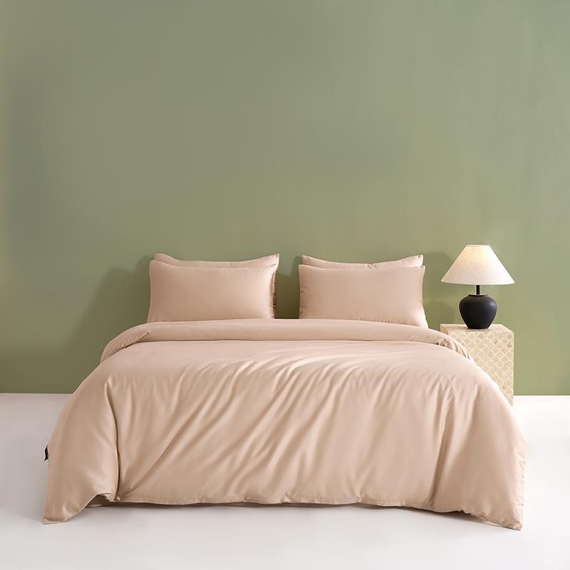 Solid Color 60S Pure Cotton Reactive Print 4-Piece Long-Staple Cotton Bedding Set with Small Black Label 1.2m Bed Sheet 3-Piece, Duvet 150x200
Solid Color 60S Pure Cotton Reactive Print 4-Piece Long-Staple Cotton Bedding Set with Small Black Label 1.2m Bed Sheet 3-Piece, Duvet 150x200