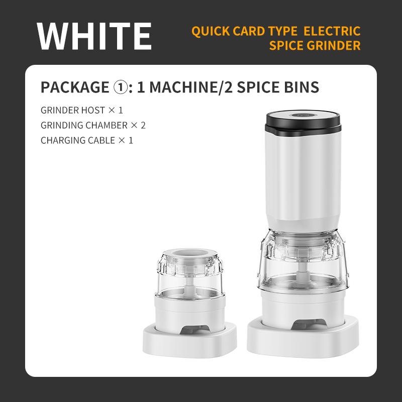 Rechargeable Electric Set Automatic Salt and Pepper Mills Adjustable Coarseness One-Handed Operation Grinder белый
Rechargeable Electric Set Automatic Salt and Pepper Mills Adjustable Coarseness One-Handed Operation Grinder белый