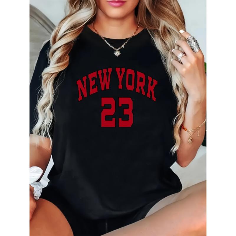 European sizes NEW YORK 23 Graphic T-Shirt Casual Crew Neck Tee, Short Sleeve, Regular Fit Knit Fabric Top with Rib-Knit Detail for All Seasons 4XL чорний
European sizes NEW YORK 23 Graphic T-Shirt Casual Crew Neck Tee, Short Sleeve, Regular Fit Knit Fabric Top with Rib-Knit Detail for All Seasons 4XL чорний