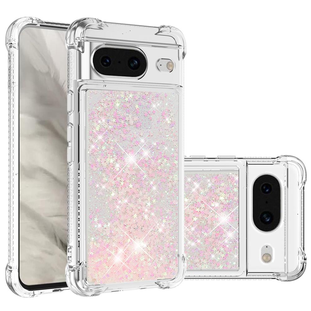 For Google Pixel 8 TPU Case Glitter Quicksand Shockproof Phone Back Cover Silver/Hearts
For Google Pixel 8 TPU Case Glitter Quicksand Shockproof Phone Back Cover Silver/Hearts