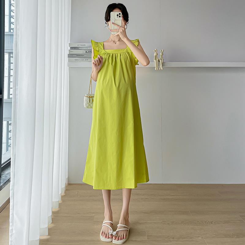 Women s new Korean version loose small fly sleeves over the knee medium and long dress small coffee break pink square neck dress M зелёный
Women s new Korean version loose small fly sleeves over the knee medium and long dress small coffee break pink square neck dress M зелёный