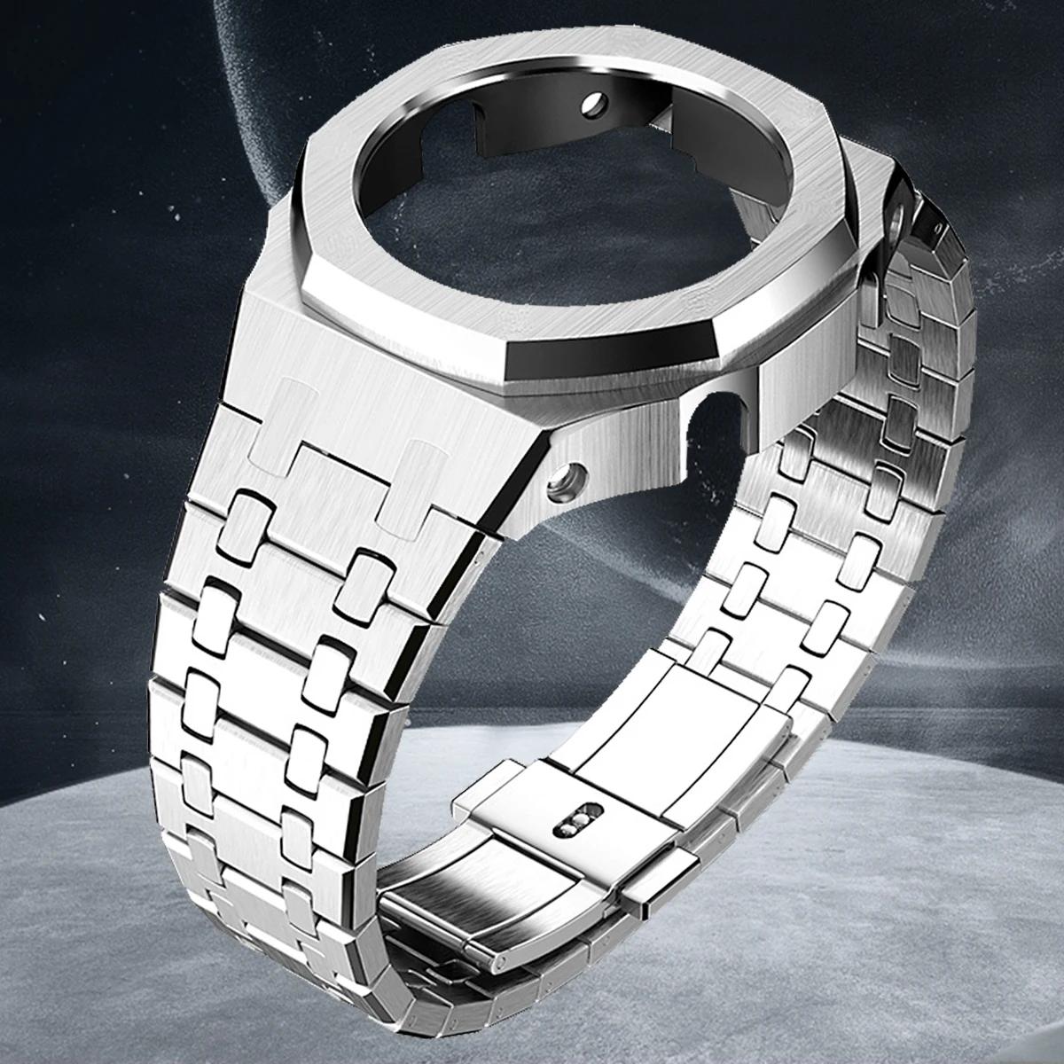 Мод-комплект Gen4 для GA2100 Металевий безель Casioak Модифікація GEN4 Покоління Гумовий корпус годинника Ремінець з нержавіючої сталі GA 2100/2110 GA2110
Мод-комплект Gen4 для GA2100 Металевий безель Casioak Модифікація GEN4 Покоління Гумовий корпус годинника Ремінець з нержавіючої сталі GA 2100/2110 GA2110