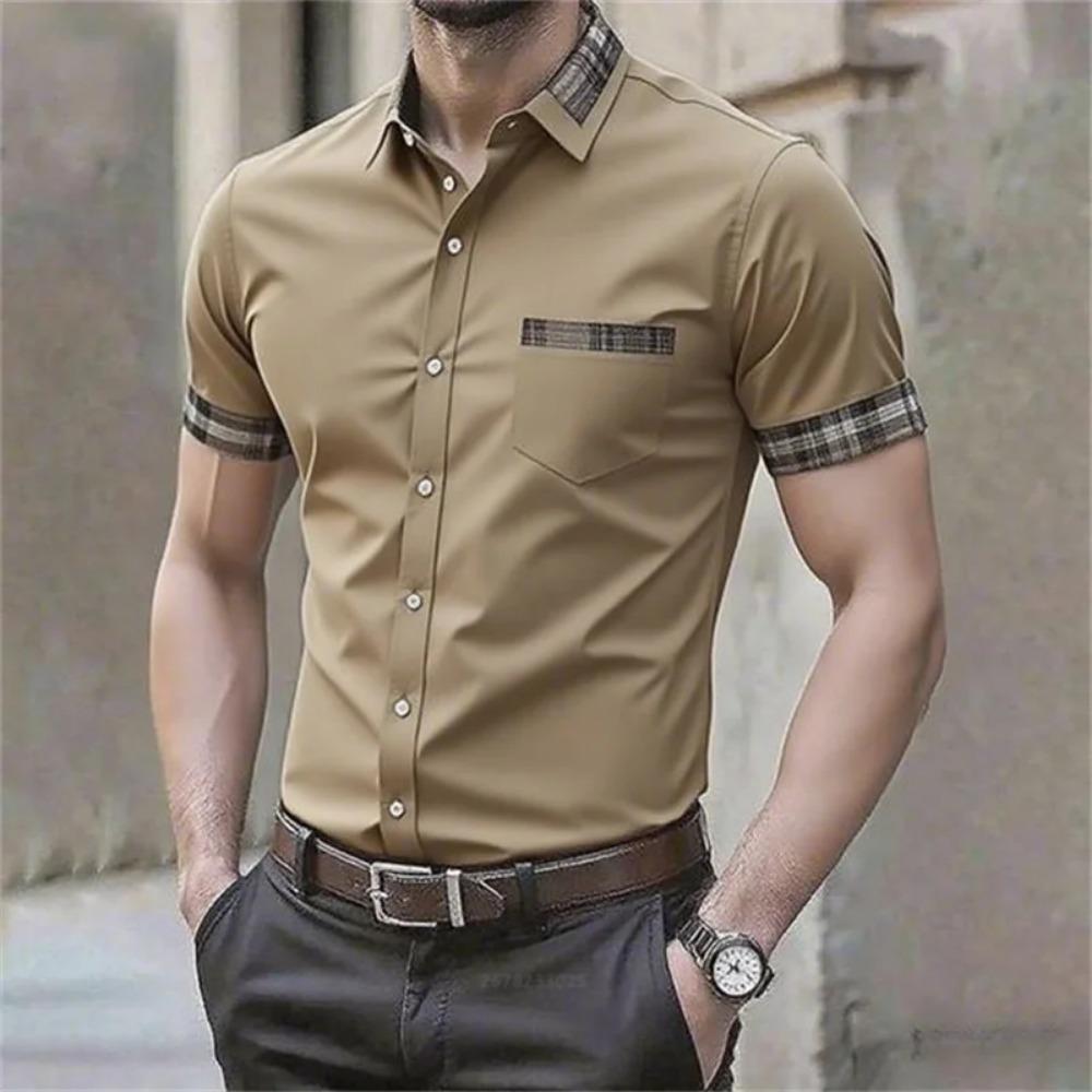 Summer Men Short Sleeve Fashion Lapel Loose Shirt Men Casual Fashion Shirt Tops 5XL хакі
Summer Men Short Sleeve Fashion Lapel Loose Shirt Men Casual Fashion Shirt Tops 5XL хакі