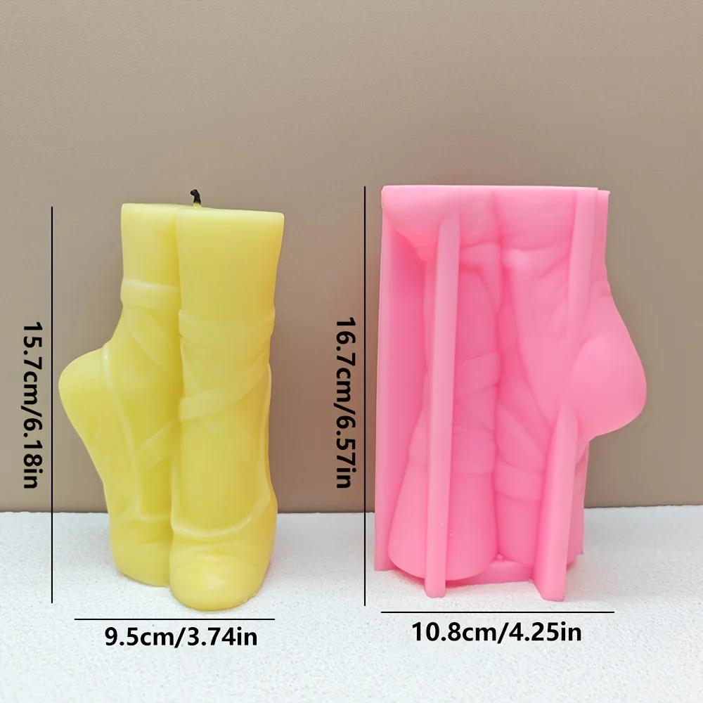 Large Ballet Dance Shoes Shaped Aromatherapy Candle Mold Art Design Unique Gypsum Decoration Silicone Mold Home Decoration Gift
Large Ballet Dance Shoes Shaped Aromatherapy Candle Mold Art Design Unique Gypsum Decoration Silicone Mold Home Decoration Gift