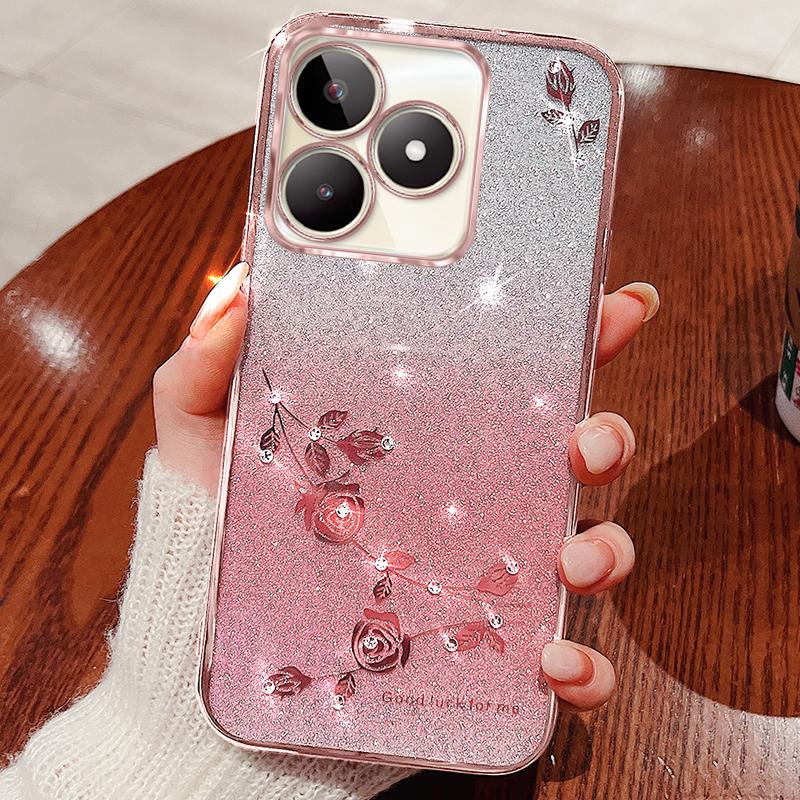 KADEM For Realme C53 (Global)/C53 (India)/C51/Narzo N53 4G Case Glitter Rhinestone Flower Gradient TPU Cover Rose Gold
KADEM For Realme C53 (Global)/C53 (India)/C51/Narzo N53 4G Case Glitter Rhinestone Flower Gradient TPU Cover Rose Gold