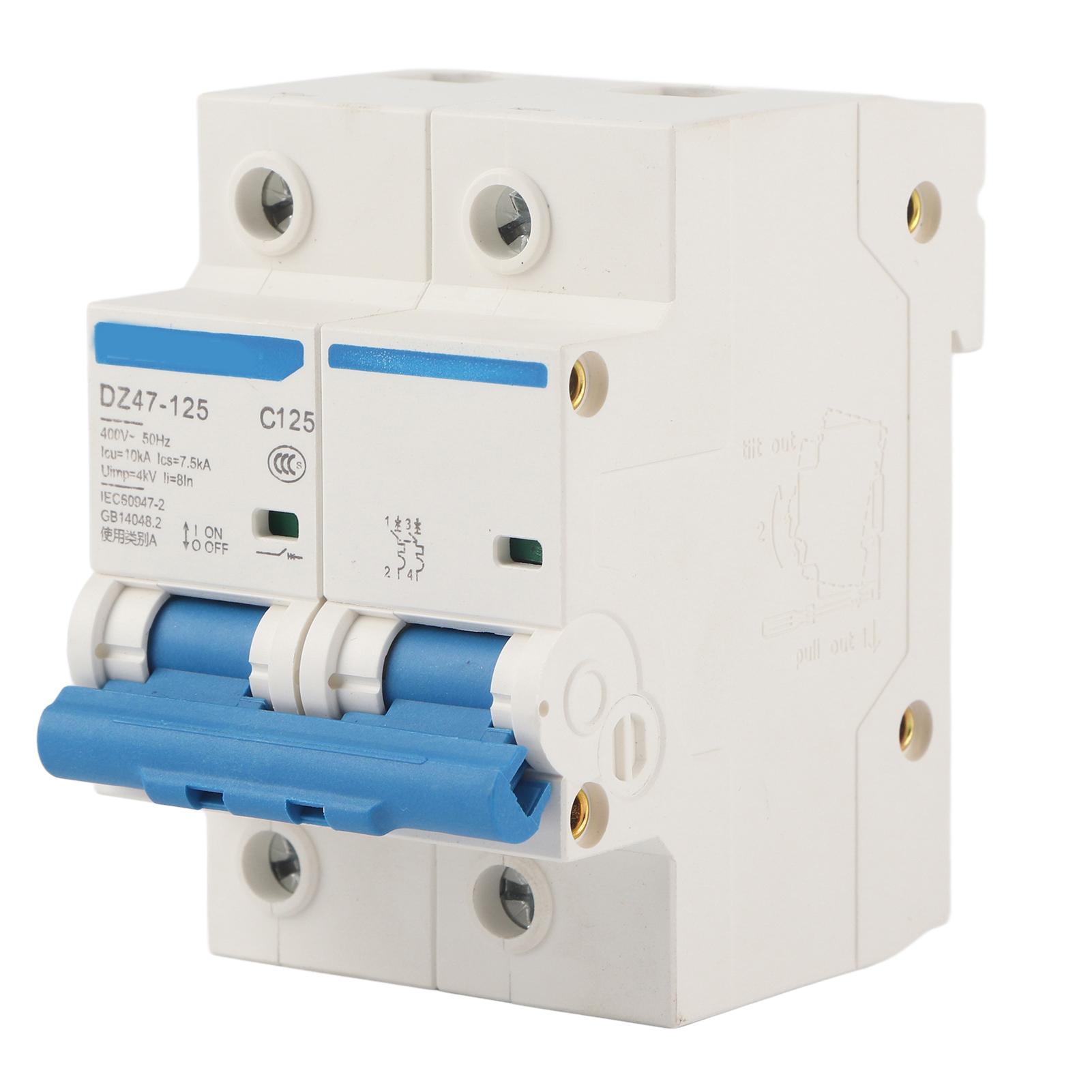 400V 80100125A Leakage Protection Switch DZ47125 2P Current Miniature Circuit Breaker(125A)
400V 80100125A Leakage Protection Switch DZ47125 2P Current Miniature Circuit Breaker(125A)