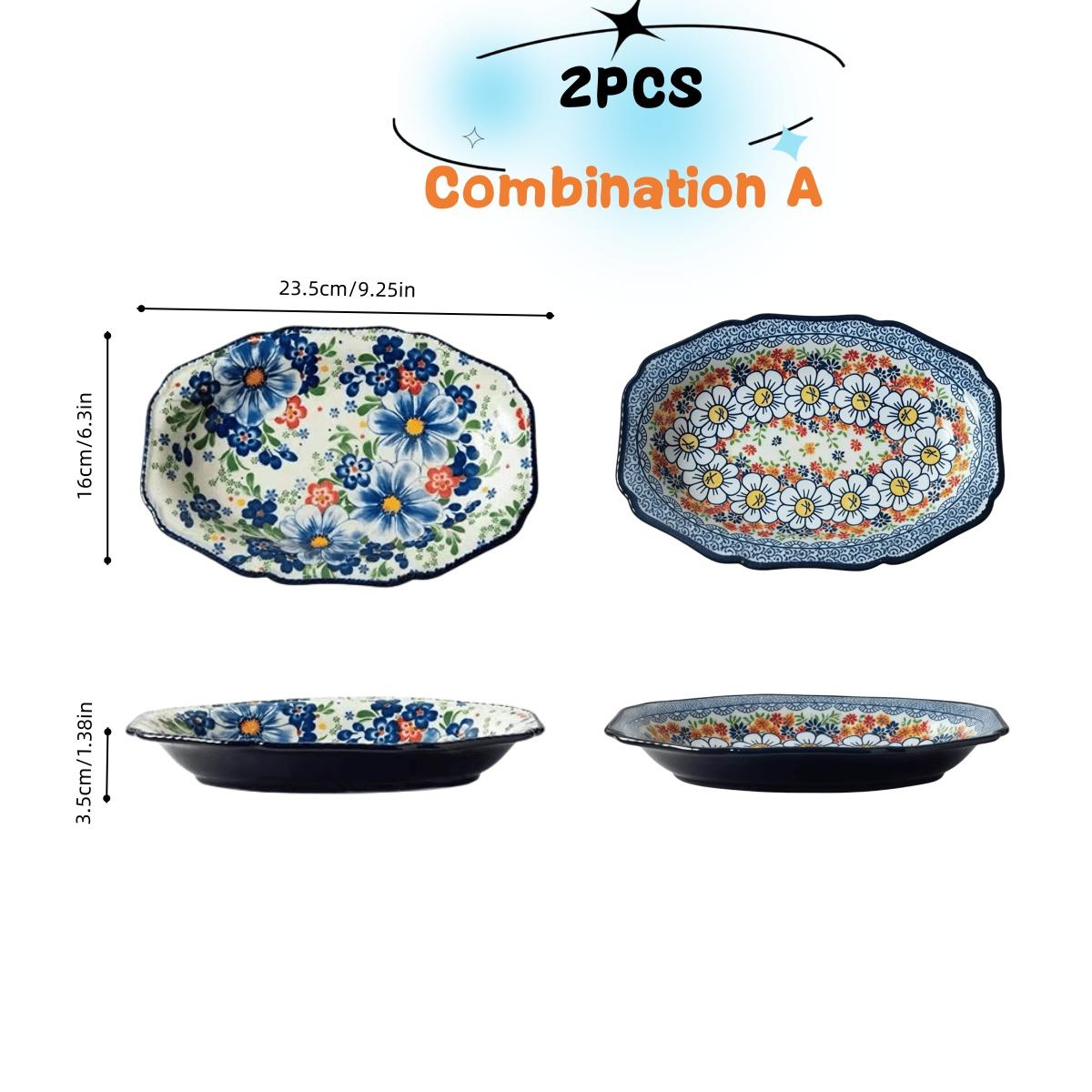 Boho Sunflower Daisy Ceramic Oval Platter - Polish Pottery Serving Plate, Baking Dish, Fruit Salad Plate
Boho Sunflower Daisy Ceramic Oval Platter - Polish Pottery Serving Plate, Baking Dish, Fruit Salad Plate